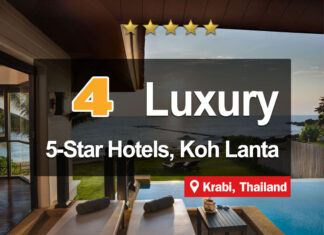 4 5-Star beachfront hotel at Koh Lanta, Krabi.