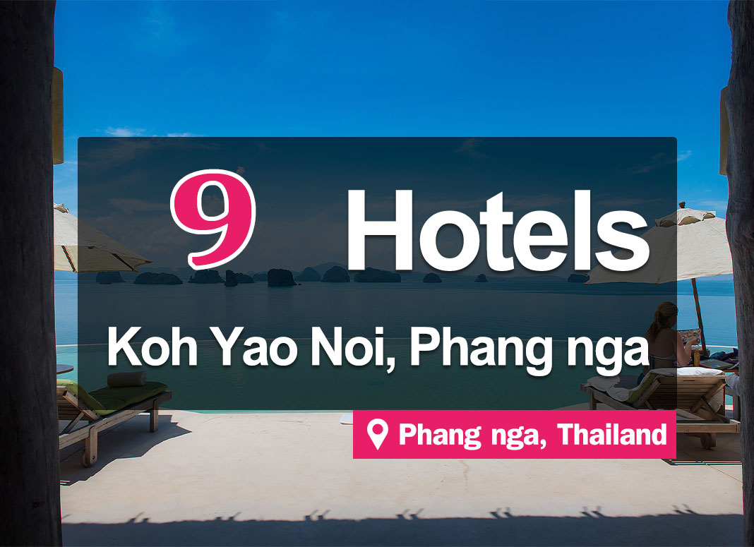 9 Hotel Accommodations at Koh Yao Noi, Phang Nga. Located next to the sea with a good atmosphere.