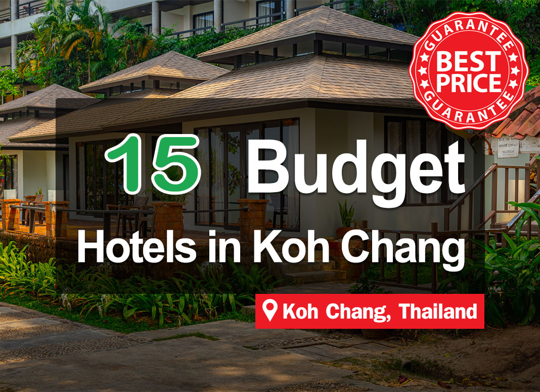 15 Cheap Hotel Accommodations on Koh Chang. Affordable, with prices starting from just a few hundred baht. Next to the sea.