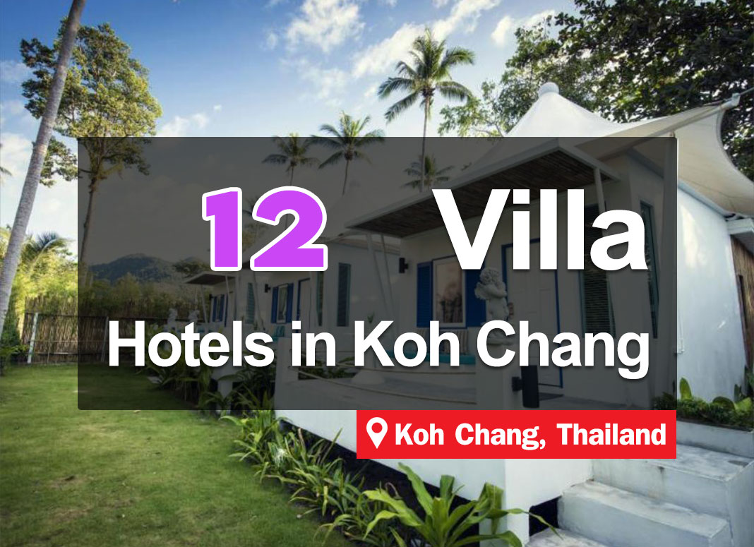 12 Hotel Accommodations on Koh Chang. Single detached houses, beautiful view, private.