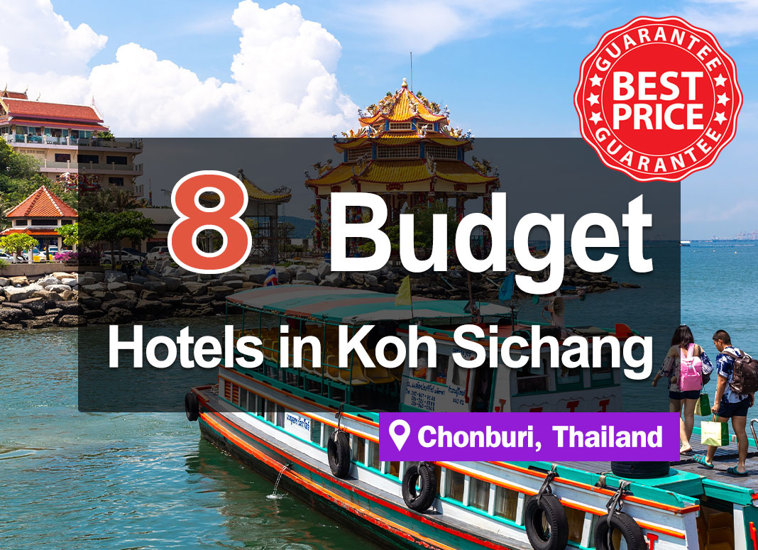8 Hotel Accommodations on Koh Sichang. Affordable, with prices starting at only a few hundred baht. Good value for money.