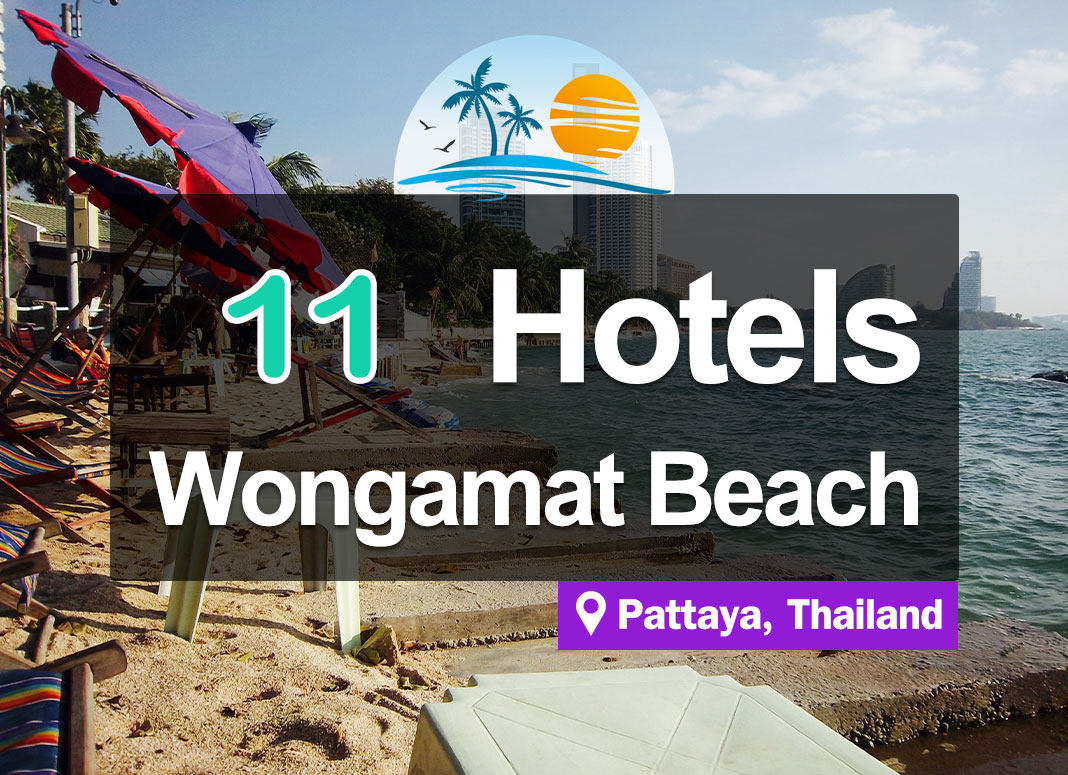 11 Hotel Accommodations with beautiful views near Wongamat Beach, Pattaya.